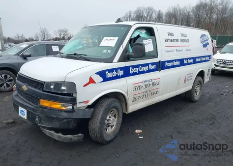 2021 Chevrolet Express Cargo Rwd 2500 Regular Wheelbase Wt из США, поврежденный, VIN 1GCWGAFP5M1188465